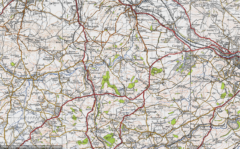 Old Map of Compton Common, 1946 in 1946