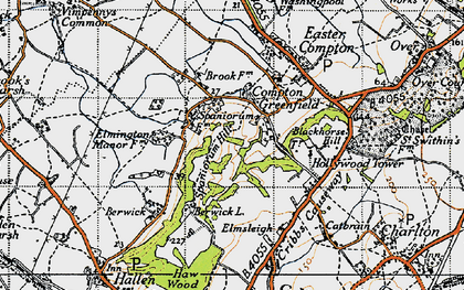 Old map of Compton Greenfield in 1946