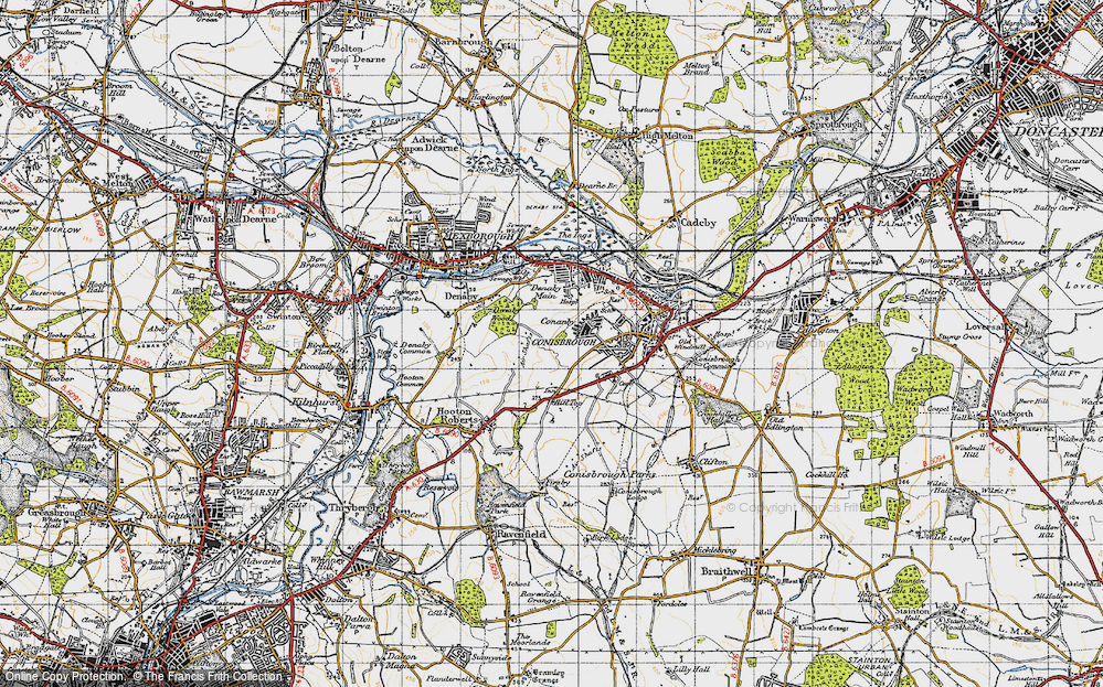 Old Map of Conanby, 1947 in 1947