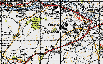 Old map of Conanby in 1947
