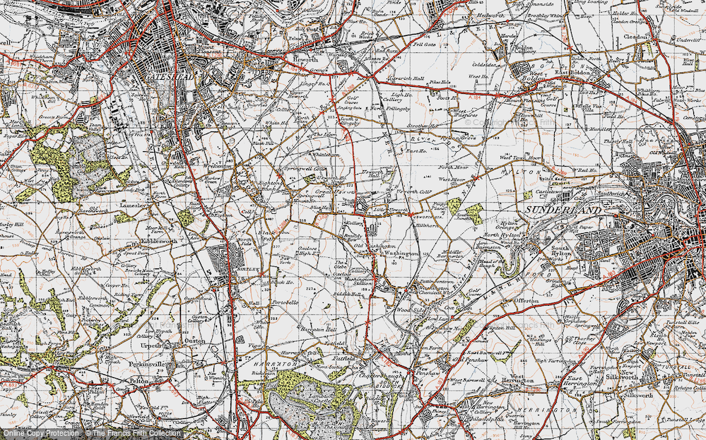 Old Map of Concord, 1947 in 1947