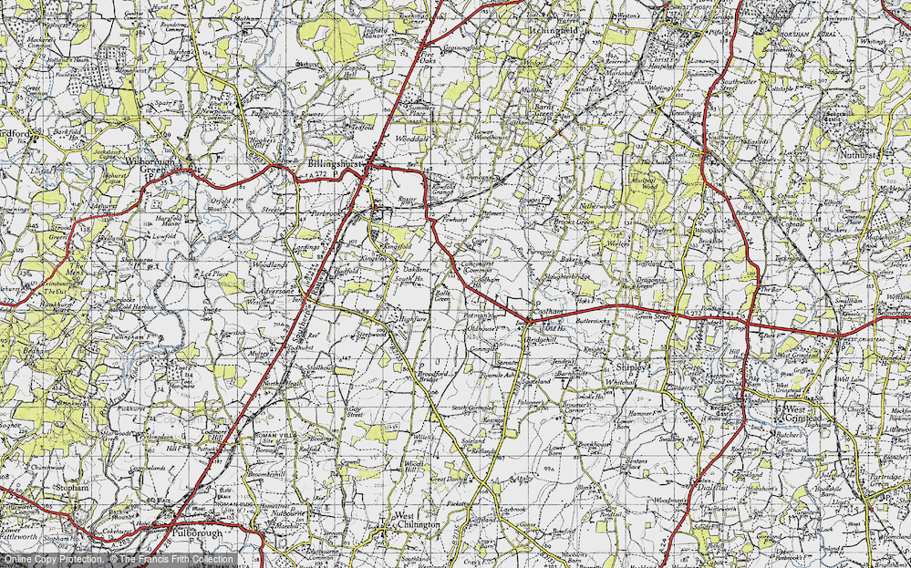 Old Map of Coneyhurst, 1940 in 1940