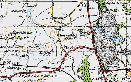 Old map of Coneythorpe in 1947