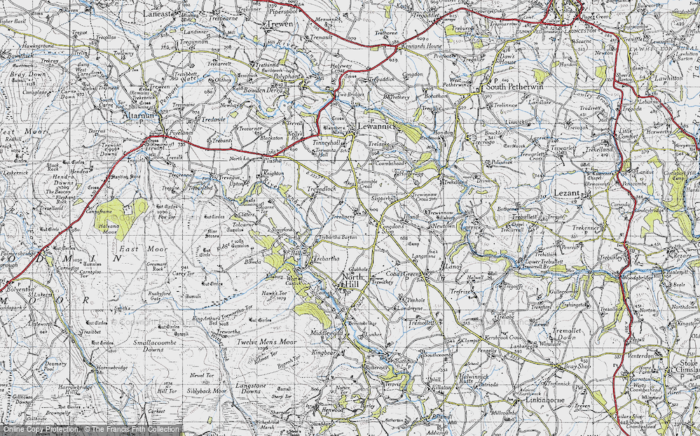 Old Map of Congdon's Shop, 1946 in 1946