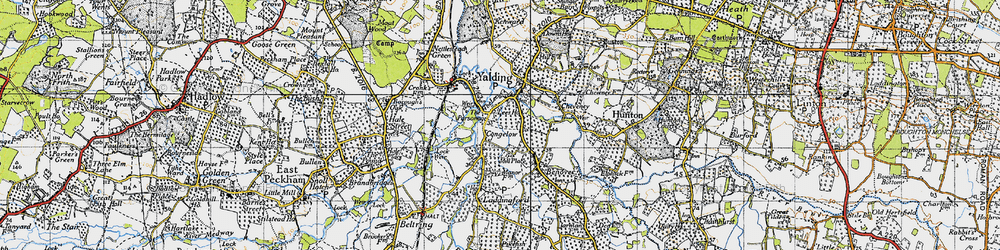 Old map of Congelow in 1940