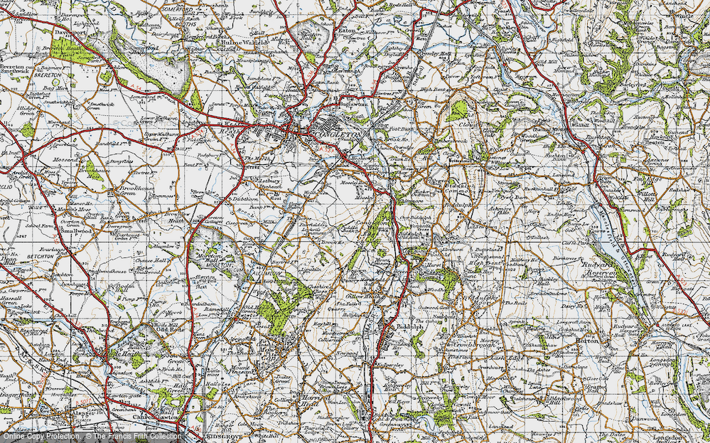 Old Map of Congleton Edge, 1947 in 1947