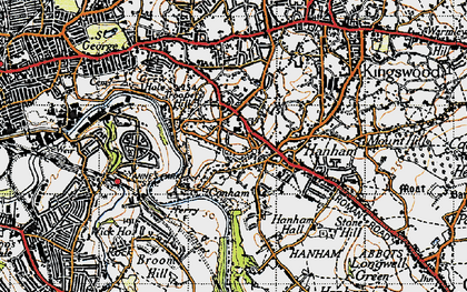 Old map of Conham in 1946