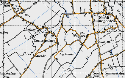 Old map of Conisholme in 1946