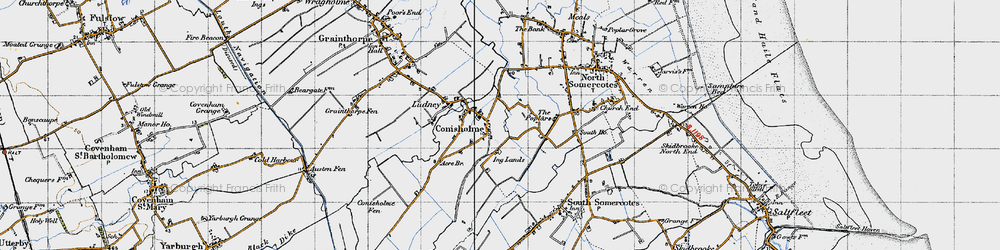 Old map of Conisholme in 1946