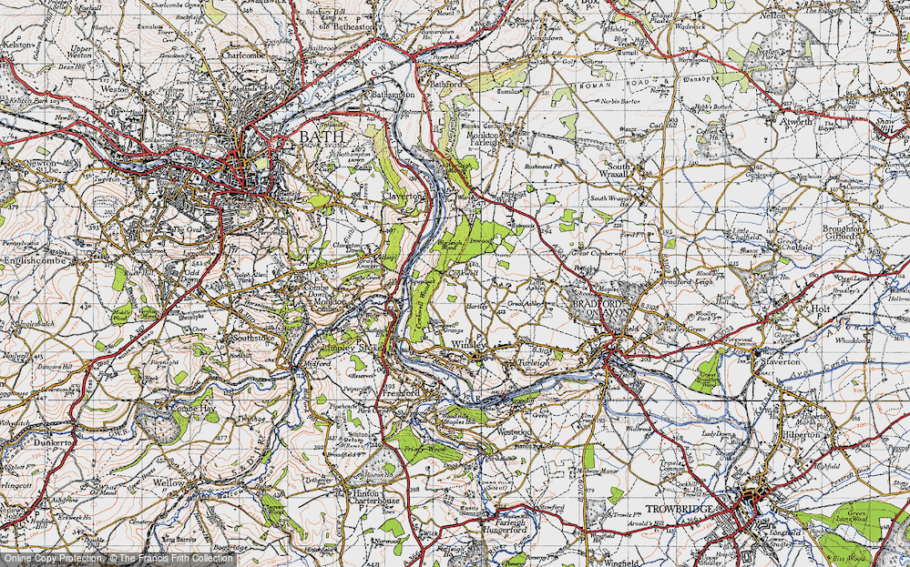 Old Map of Conkwell, 1946 in 1946