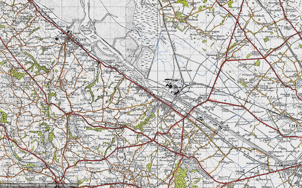 Old Map of Connah's Quay, 1947 in 1947