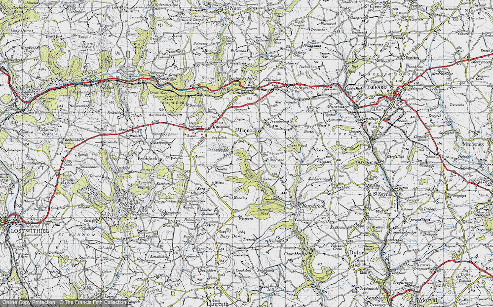 Old Map of Connon, 1946 in 1946