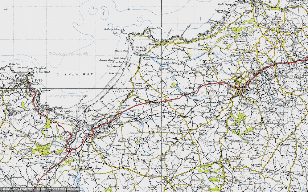 Old Map of Connor Downs, 1946 in 1946