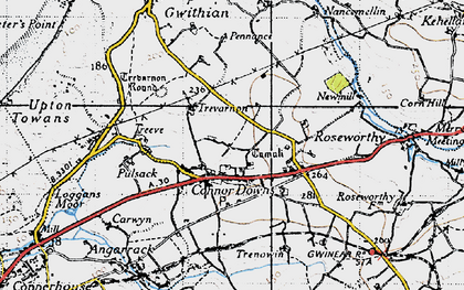 Old map of Connor Downs in 1946