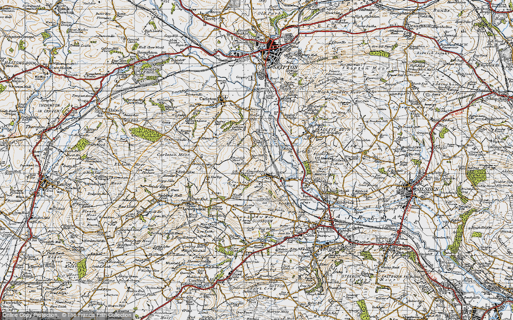 Old Map of Cononley Woodside, 1947 in 1947
