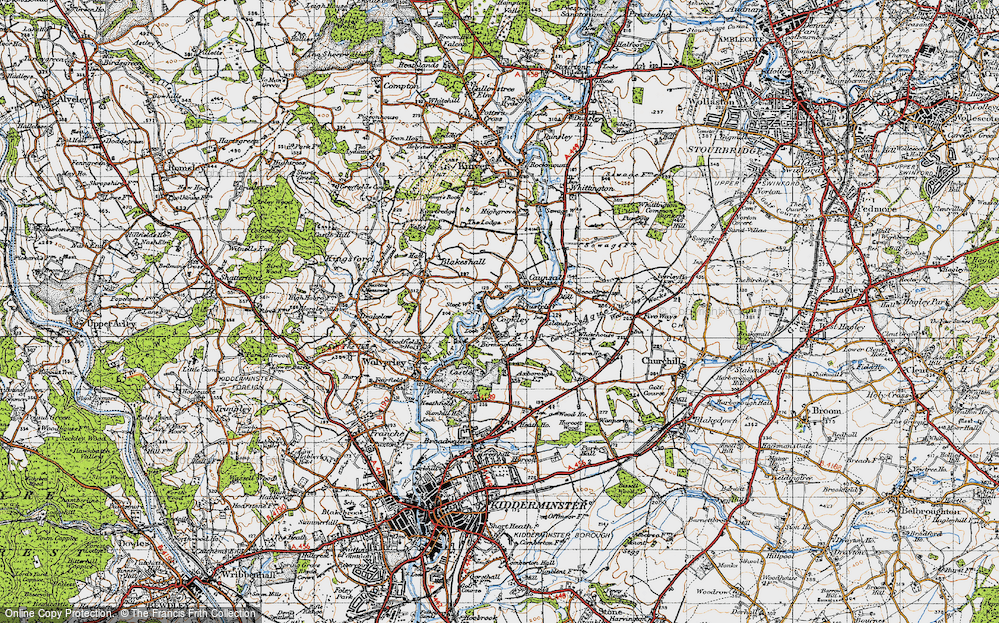 Old Map of Cookley, 1947 in 1947