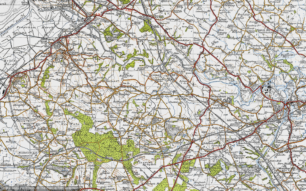 Old Map of Cooksongreen, 1947 in 1947