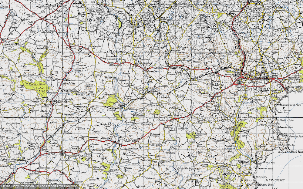 Old Map of Coombe, 1946 in 1946