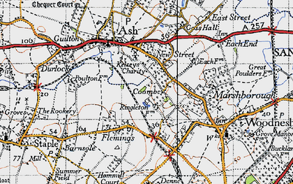 Old map of Ringleton Manor in 1947