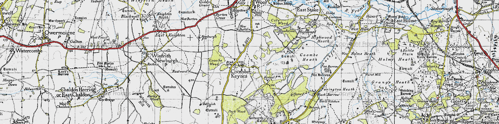 Old map of Lime Kiln Dairy in 1946