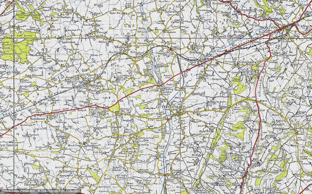 Old Map of Coombelake, 1946 in 1946