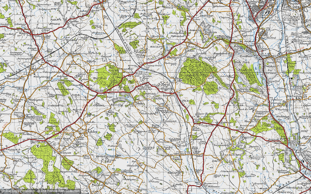 Old Map of Coombesdale, 1946 in 1946
