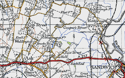 Old map of Cooper Street in 1947