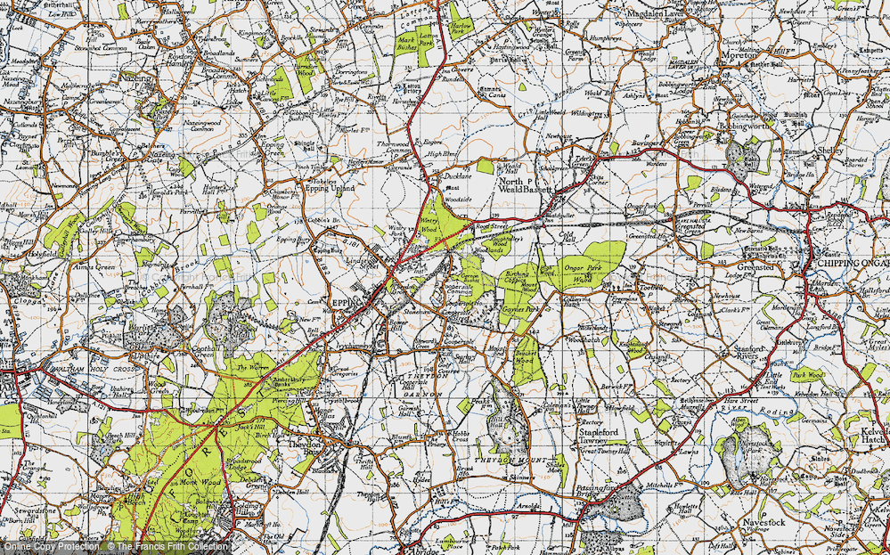 Old Map of Coopersale Common, 1946 in 1946