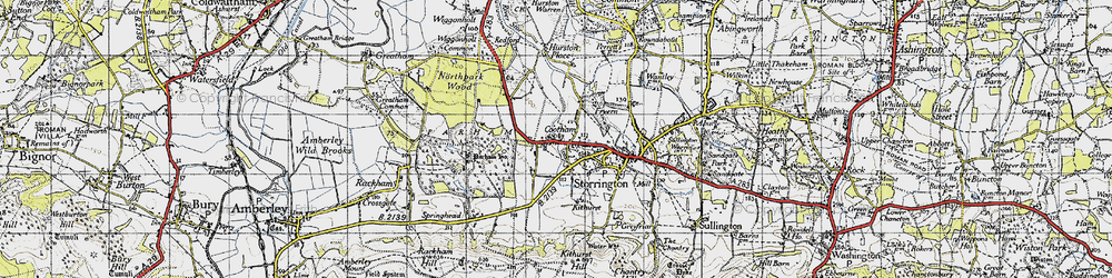 Old map of Cootham in 1940