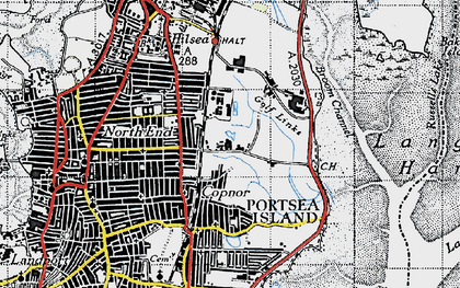 Old map of Copnor in 1945