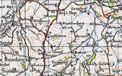 Old map of Coppathorne in 1946