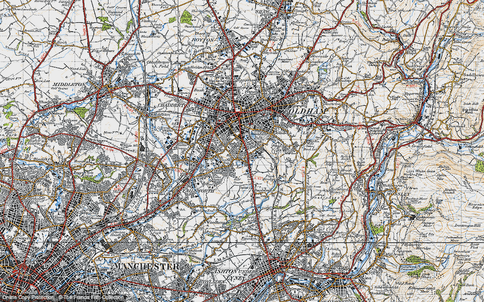 Old Map of Coppice, 1947 in 1947