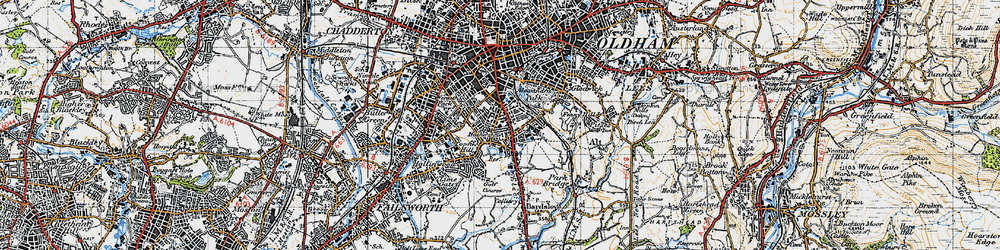 Old map of Coppice in 1947