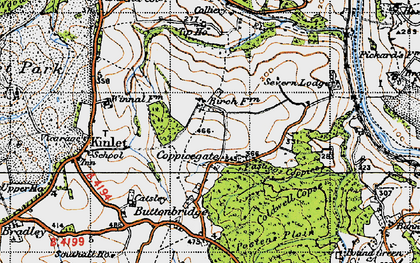 Old map of Coppicegate in 1947