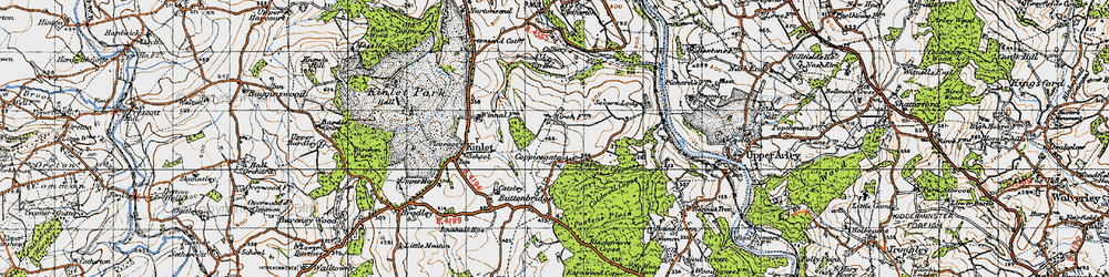 Old map of Coppicegate in 1947