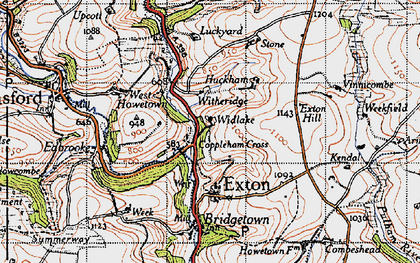 Old map of Armoor in 1946