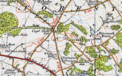 Old map of Bess Bagley in 1946