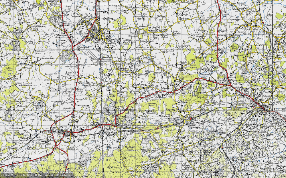 Old Map of Copthorne, 1946 in 1946