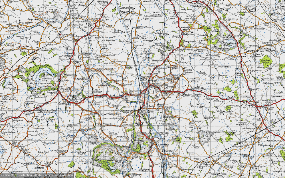 Old Map of Copthorne, 1947 in 1947