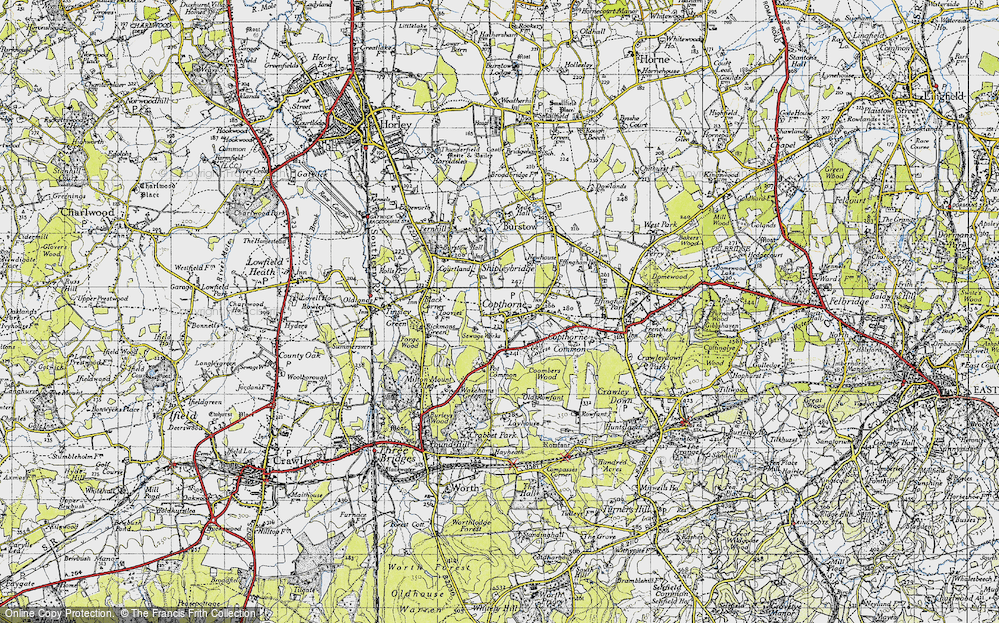 Old Map of Copthorne Bank, 1946 in 1946