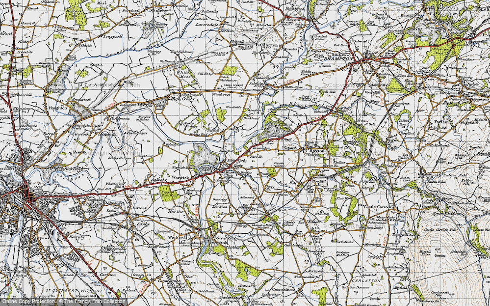 Old Map of Corby Hill, 1947 in 1947