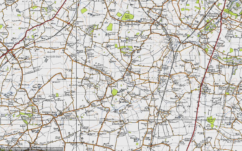 Old Map of Cordwell, 1946 in 1946