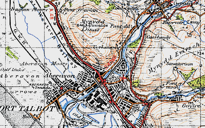 Old map of Corlannau in 1947