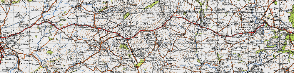 Old map of Cornbrook in 1947