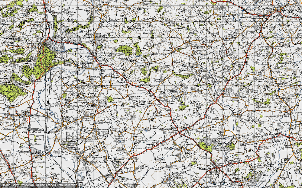 Old Map of Cornett, 1947 in 1947