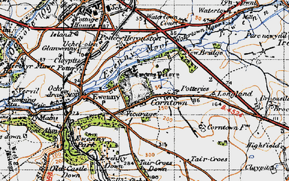 Old map of Corntown in 1947
