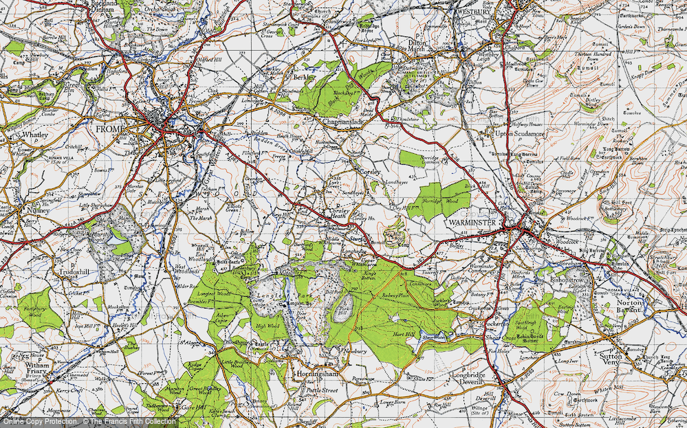 Old Map of Corsley Heath, 1946 in 1946