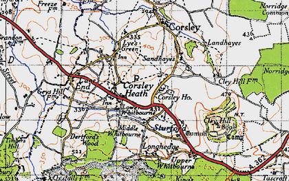 Old map of Corsley Heath in 1946