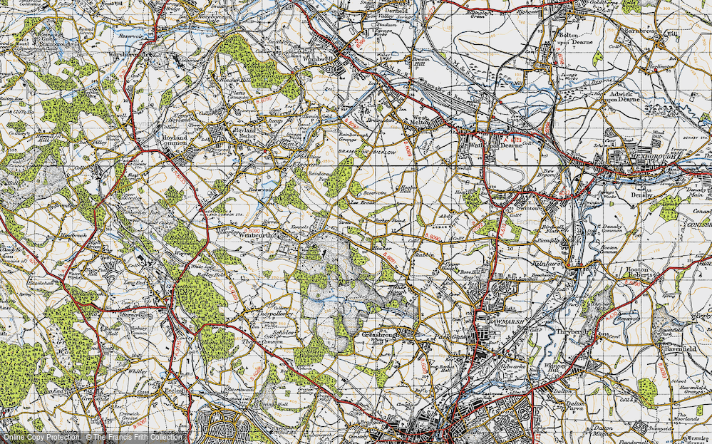 Old Map of Cortworth, 1947 in 1947