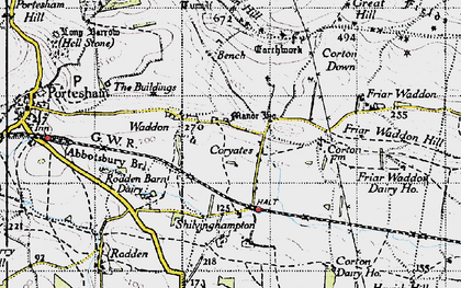 Old map of Shilvinghampton in 1946